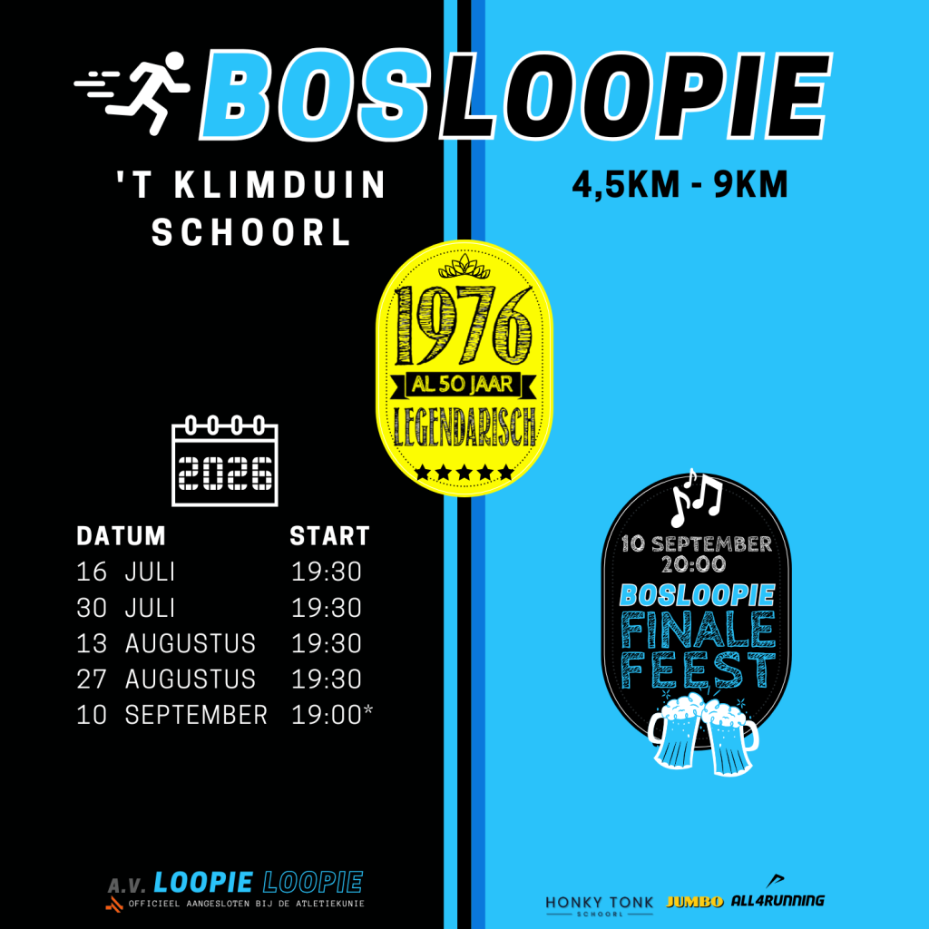 Bosloopie 2026 Banner